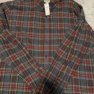 Men’s XXL Tall Plaid LL Bean NWT